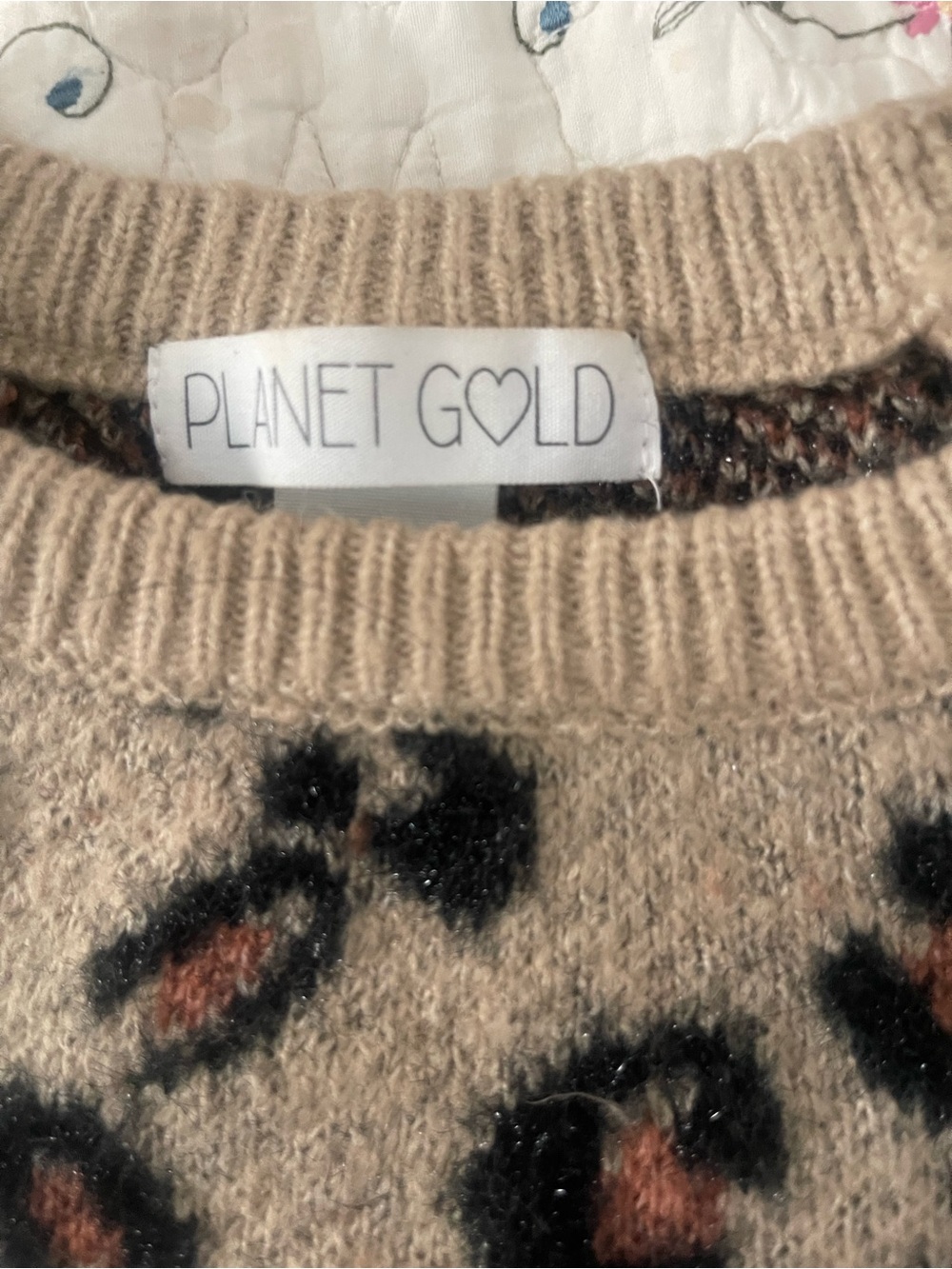 Leopard Cable  Sweater - Picture 4 of 4